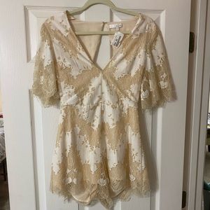 Lace Romper - Size Small